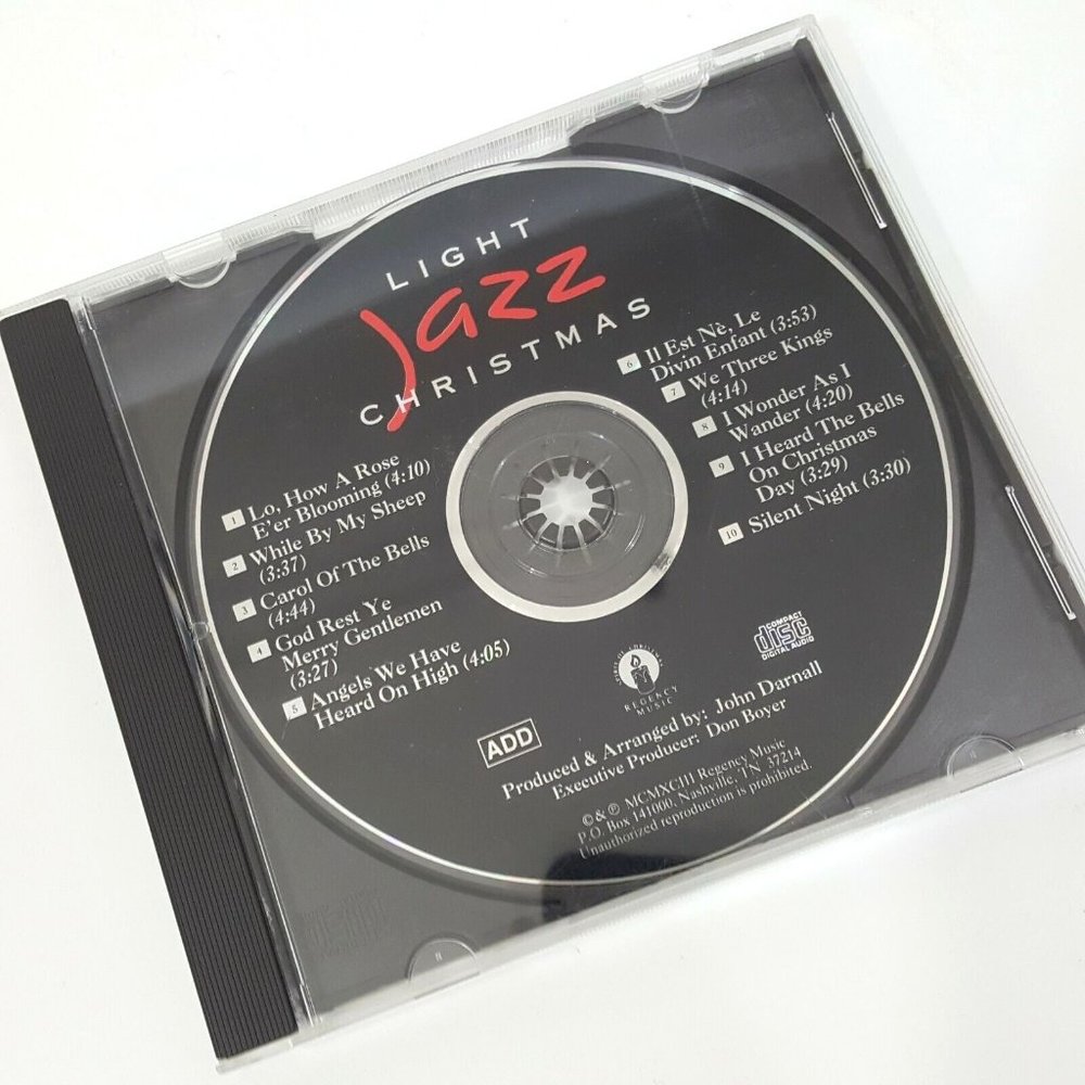 Light Jazz Christmas Holiday Music CD John Darnall Carols Party Instrumental